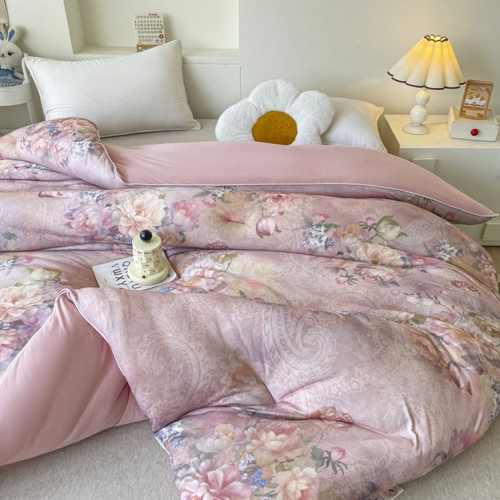 91家纺网 家纺一手货源 找家纺 小禹仔家纺  2025新款亲肤柔软大豆被数码印花针织棉大豆被冬被子被芯春秋被 陌野咖