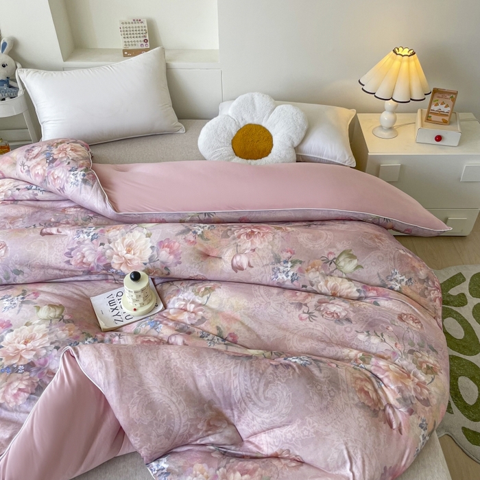 91家纺网 家纺一手货源 找家纺 小禹仔家纺  2025新款亲肤柔软大豆被数码印花针织棉大豆被冬被子被芯春秋被 陌野咖