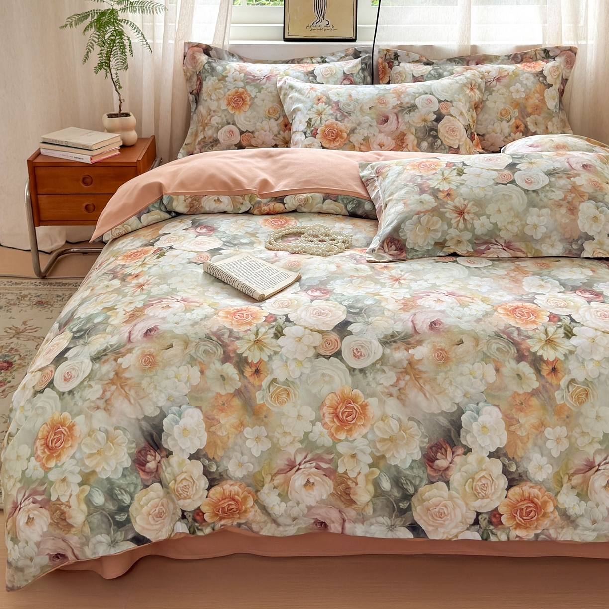 91家纺网 家纺一手货源 找家纺 （总）典雅家纺 2025新款A类140克秋冬加厚磨毛数码印花四件套磨毛四件套