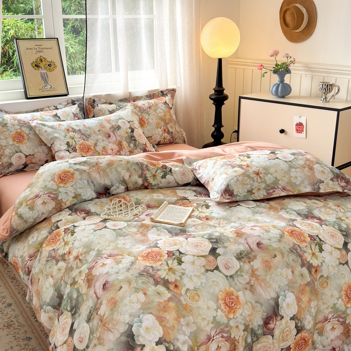 91家纺网 家纺一手货源 找家纺 （总）典雅家纺 2025新款A类140克秋冬加厚磨毛数码印花四件套磨毛四件套