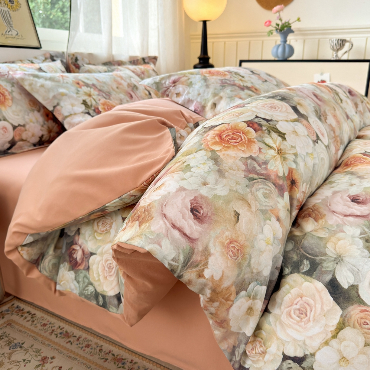 91家纺网 家纺一手货源 找家纺 （总）典雅家纺 2025新款A类140克秋冬加厚磨毛数码印花四件套磨毛四件套