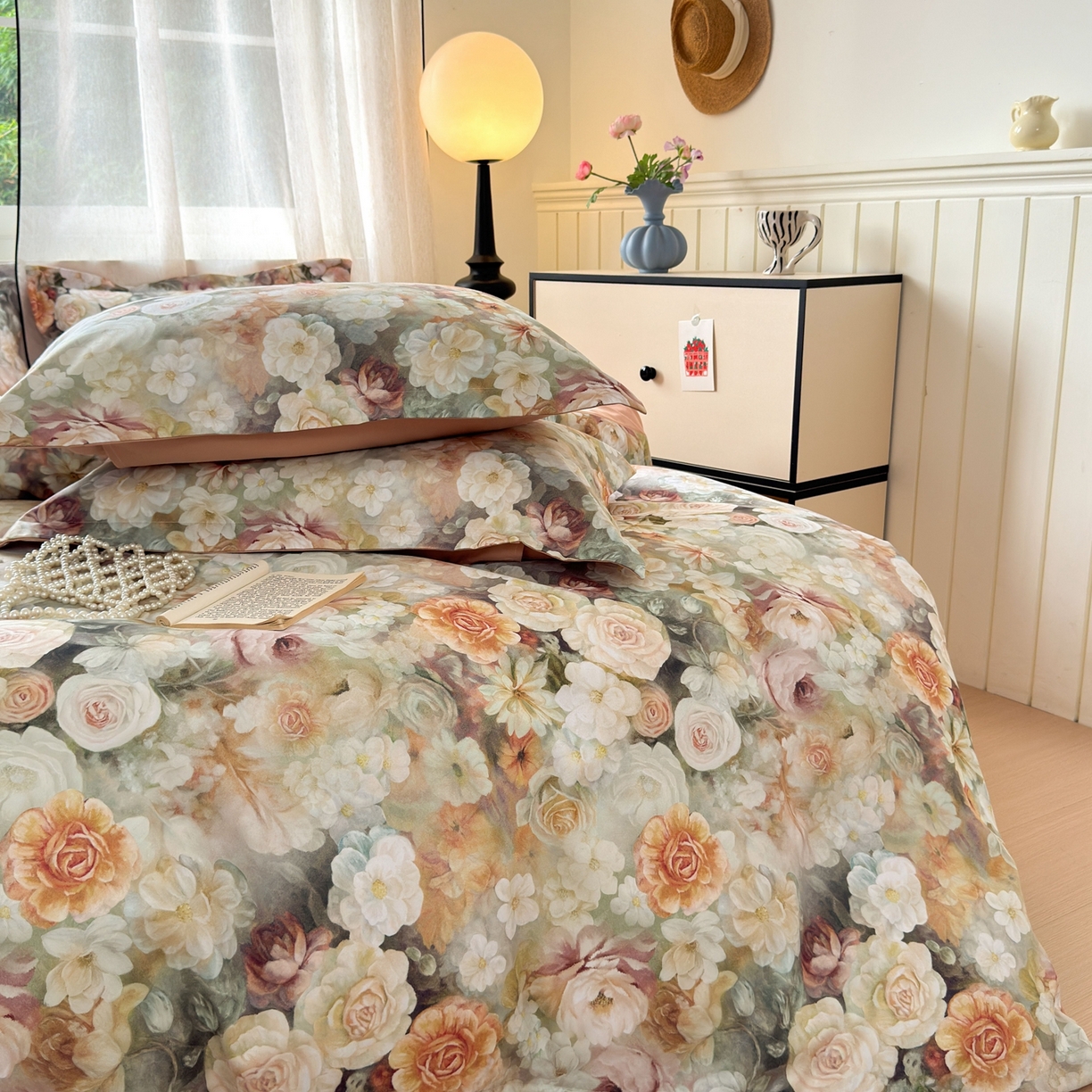 91家纺网 家纺一手货源 找家纺 （总）典雅家纺 2025新款A类140克秋冬加厚磨毛数码印花四件套磨毛四件套