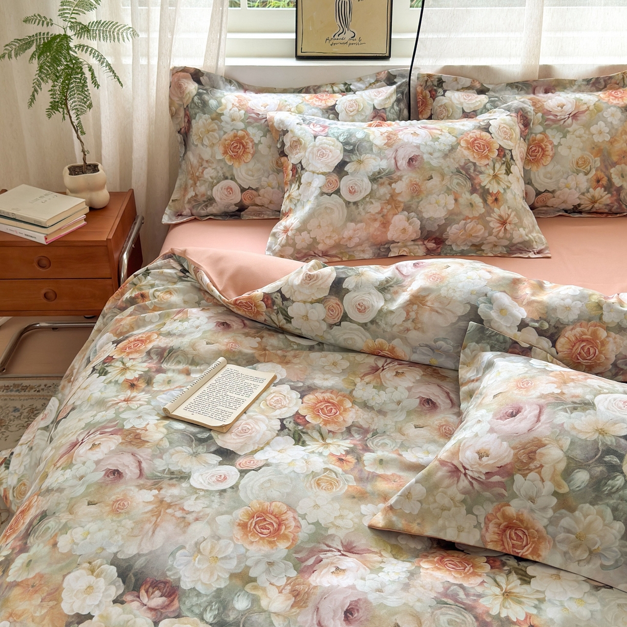 91家纺网 家纺一手货源 找家纺 （总）典雅家纺 2025新款A类140克秋冬加厚磨毛数码印花四件套磨毛四件套