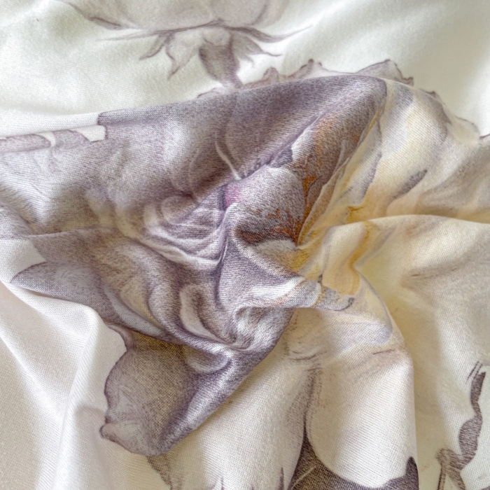 91家纺网 家纺一手货源 找家纺 小禹仔家纺  2025新款亲肤柔软大豆被数码印花针织棉大豆被冬被子被芯春秋被 俏佳人紫