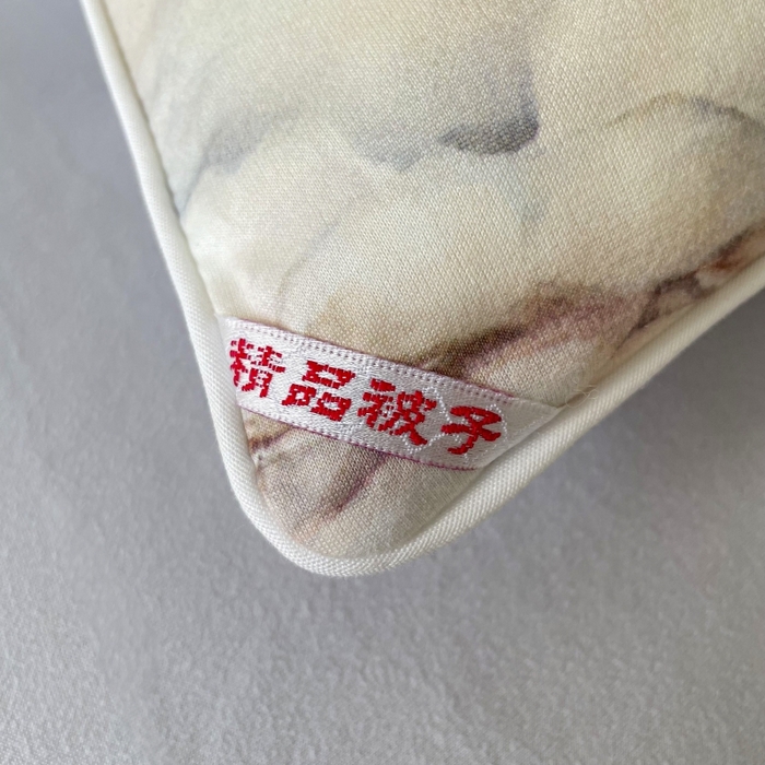 91家纺网 家纺一手货源 找家纺 小禹仔家纺  2025新款亲肤柔软大豆被数码印花针织棉大豆被冬被子被芯春秋被 云裳兰