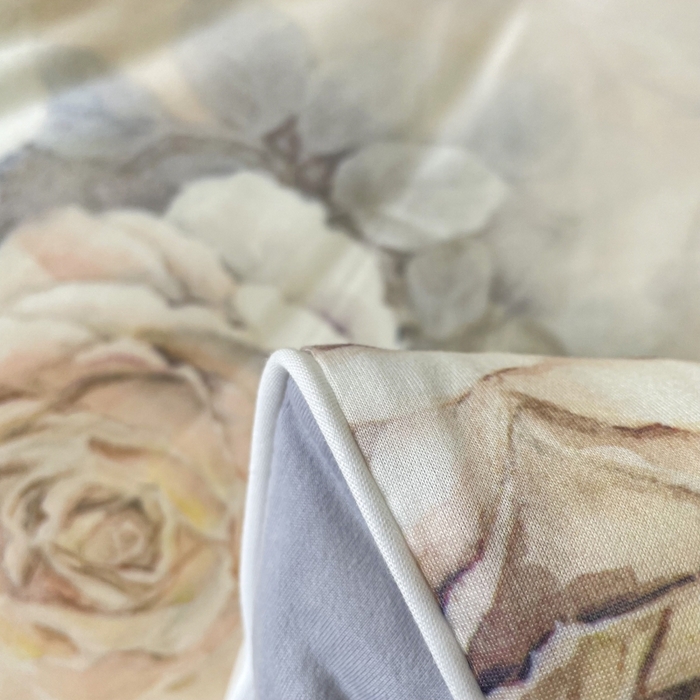 91家纺网 家纺一手货源 找家纺 小禹仔家纺  2025新款亲肤柔软大豆被数码印花针织棉大豆被冬被子被芯春秋被 云裳兰