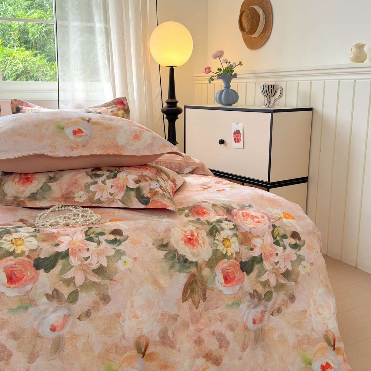 91家纺网 家纺一手货源 找家纺 典雅家纺 2025新款A类140克秋冬加厚磨毛数码印花四件套磨毛四件套 繁华似锦