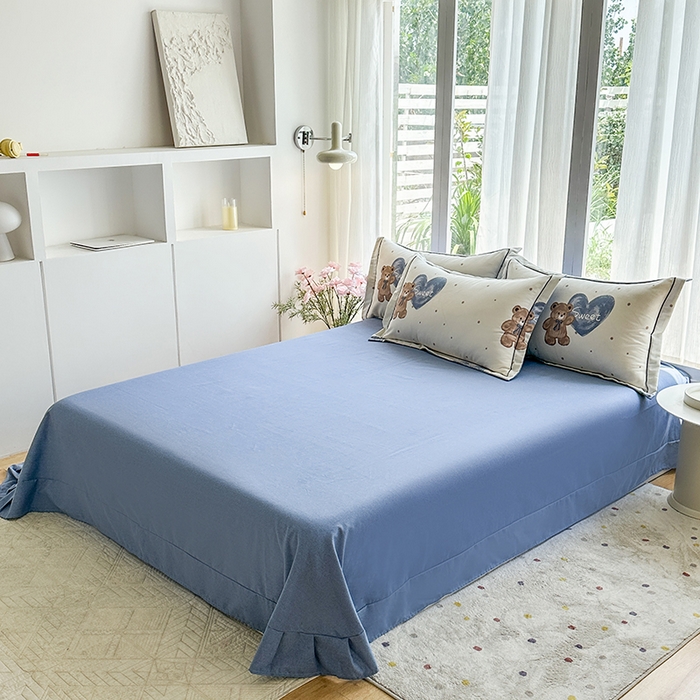 91家纺网 家纺一手货源 找家纺 （总）眷恋家纺 2025秋冬新款全棉纯棉喷气加厚磨毛纯棉四件套