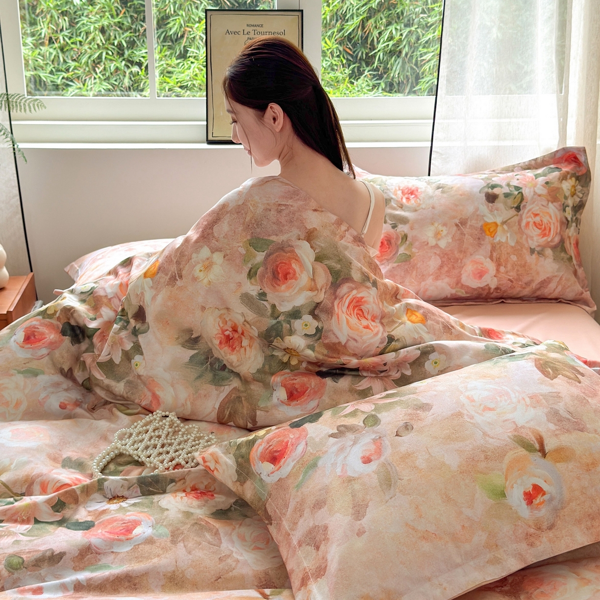 91家纺网 家纺一手货源 找家纺 （总）典雅家纺 2025新款A类140克秋冬加厚磨毛数码印花四件套磨毛四件套