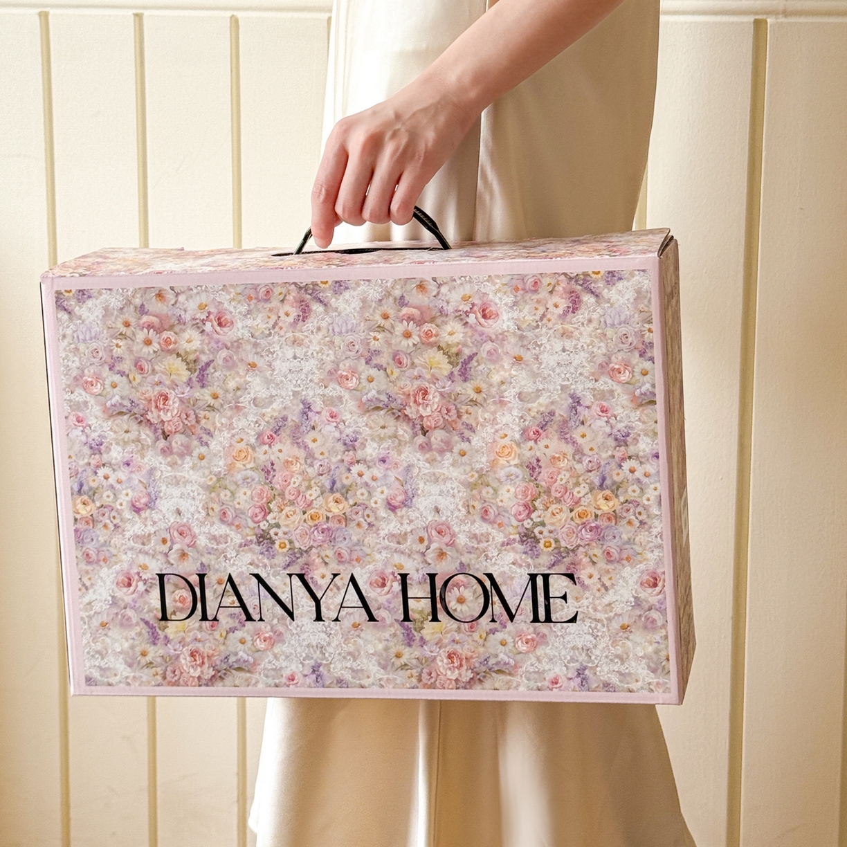 典雅家纺 2025新款A类140克秋冬加厚磨毛数码印花四件套磨毛四件套 包装图(仅供展示)