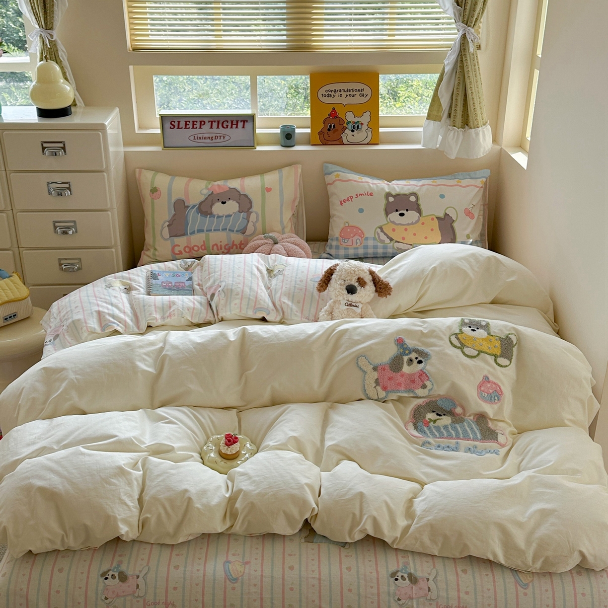 91家纺网 家纺一手货源 找家纺 （总）柚子YOUTH 2025新款全棉纯棉印花毛巾绣四件套