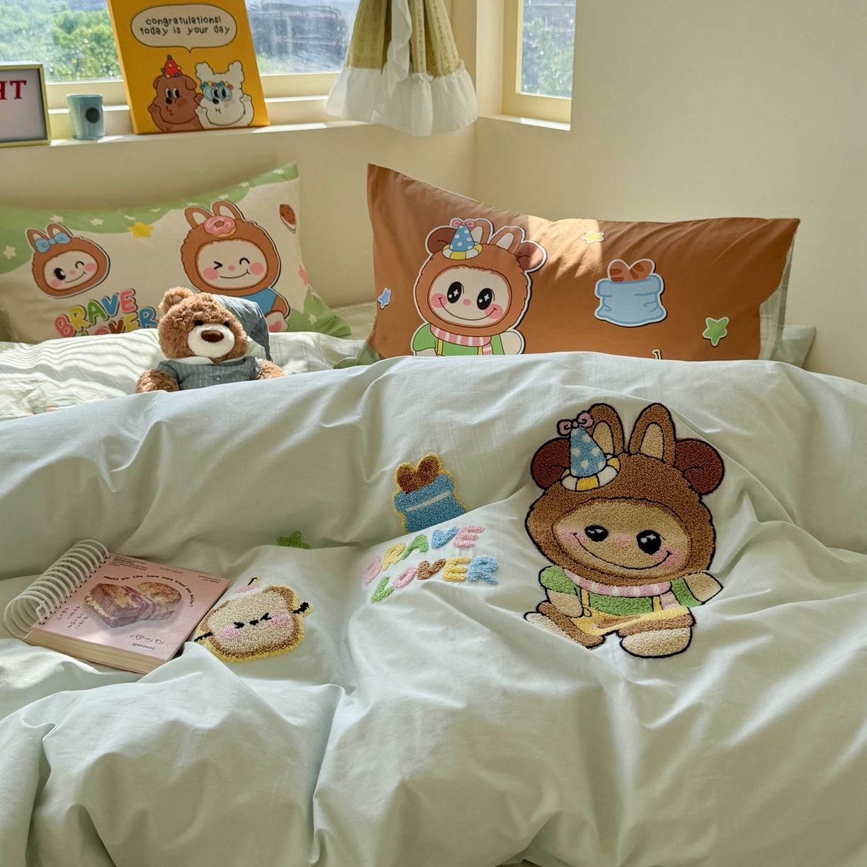 91家纺网 家纺一手货源 找家纺 （总）柚子YOUTH 2025新款全棉纯棉印花毛巾绣四件套