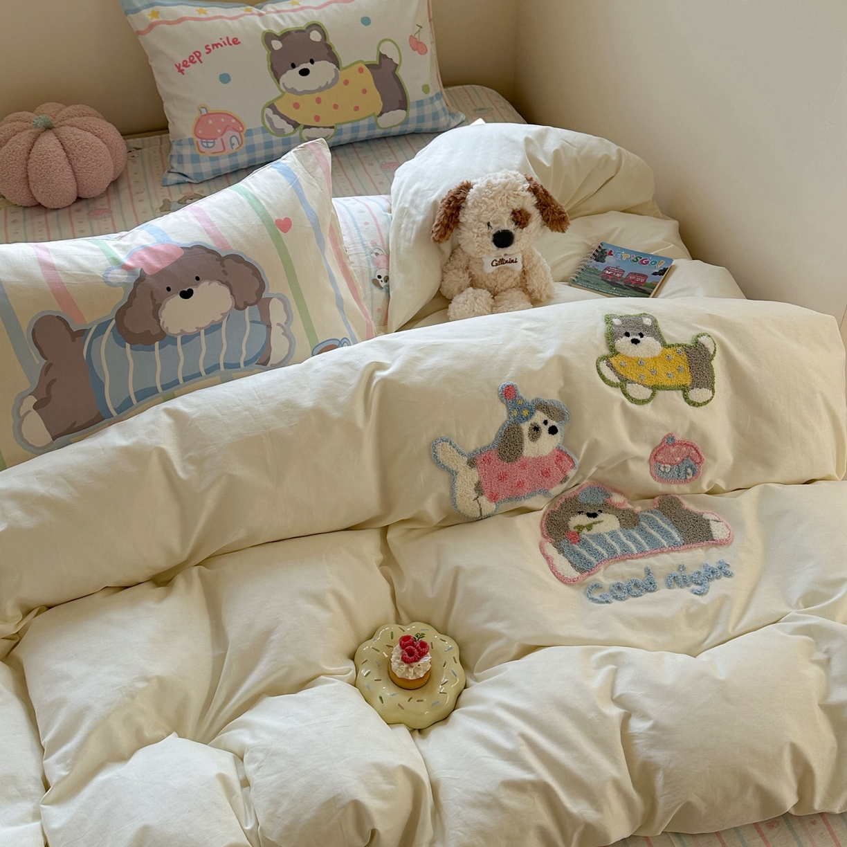 91家纺网 家纺一手货源 找家纺 （总）柚子YOUTH 2025新款全棉纯棉印花毛巾绣四件套