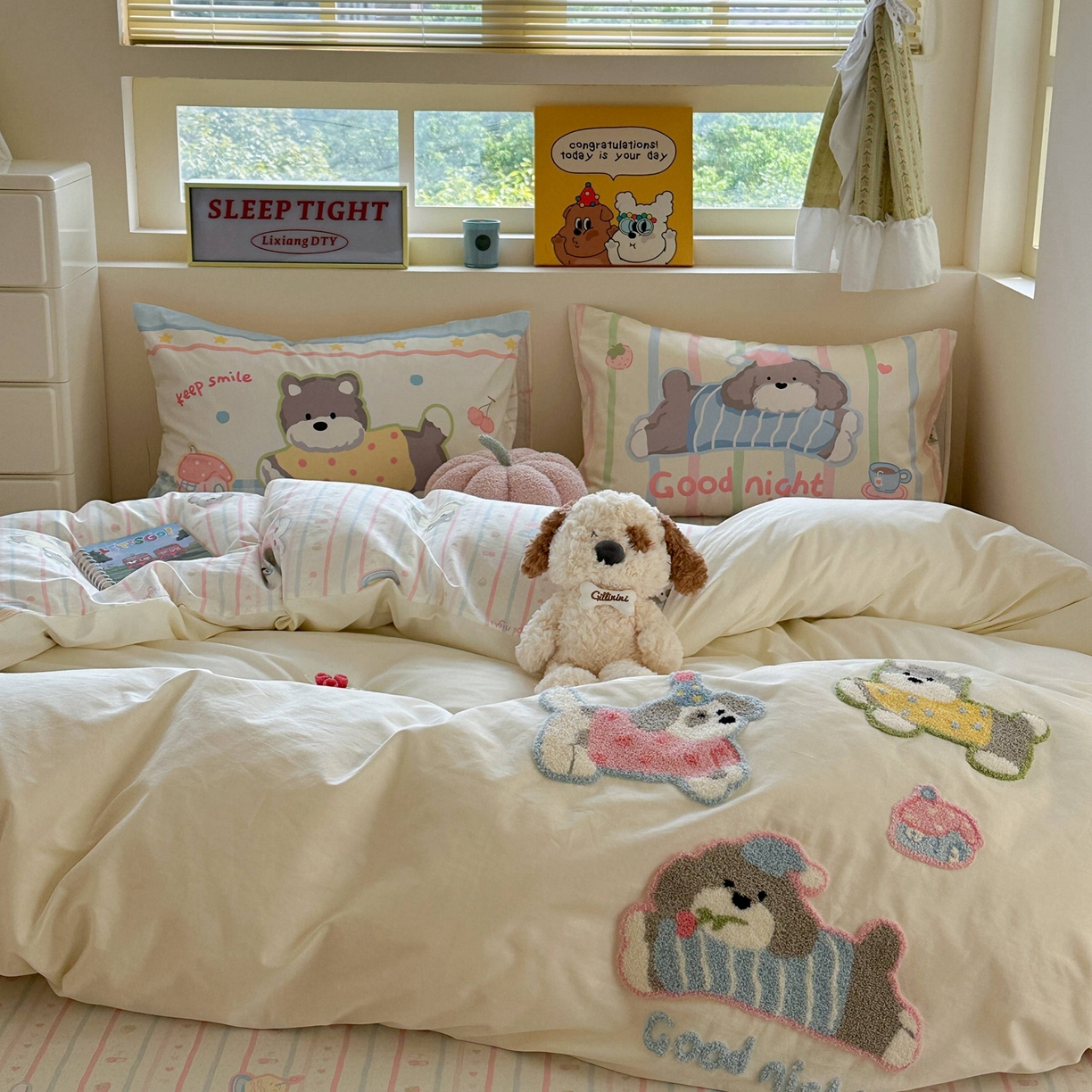 91家纺网 家纺一手货源 找家纺 （总）柚子YOUTH 2025新款全棉纯棉印花毛巾绣四件套