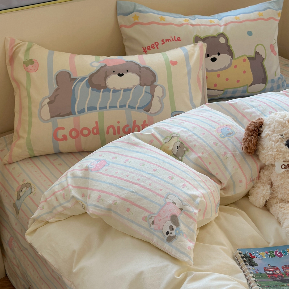 91家纺网 家纺一手货源 找家纺 （总）柚子YOUTH 2025新款全棉纯棉印花毛巾绣四件套