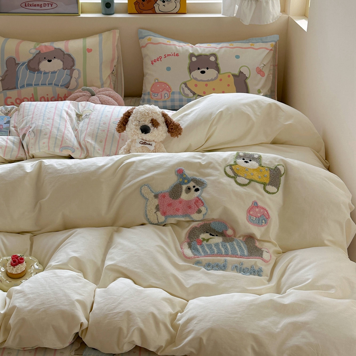 91家纺网 家纺一手货源 找家纺 （总）柚子YOUTH 2025新款全棉纯棉印花毛巾绣四件套