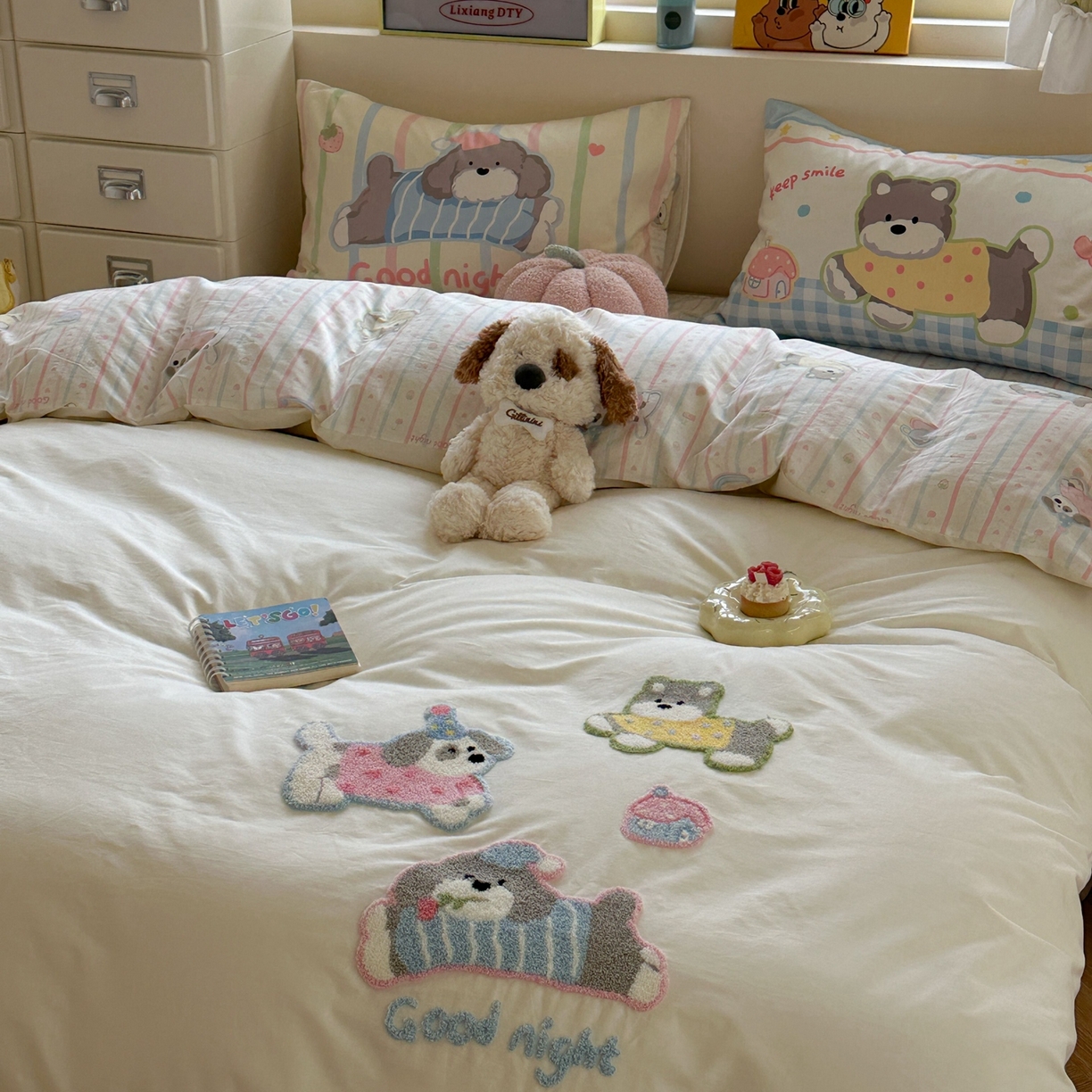 91家纺网 家纺一手货源 找家纺 （总）柚子YOUTH 2025新款全棉纯棉印花毛巾绣四件套