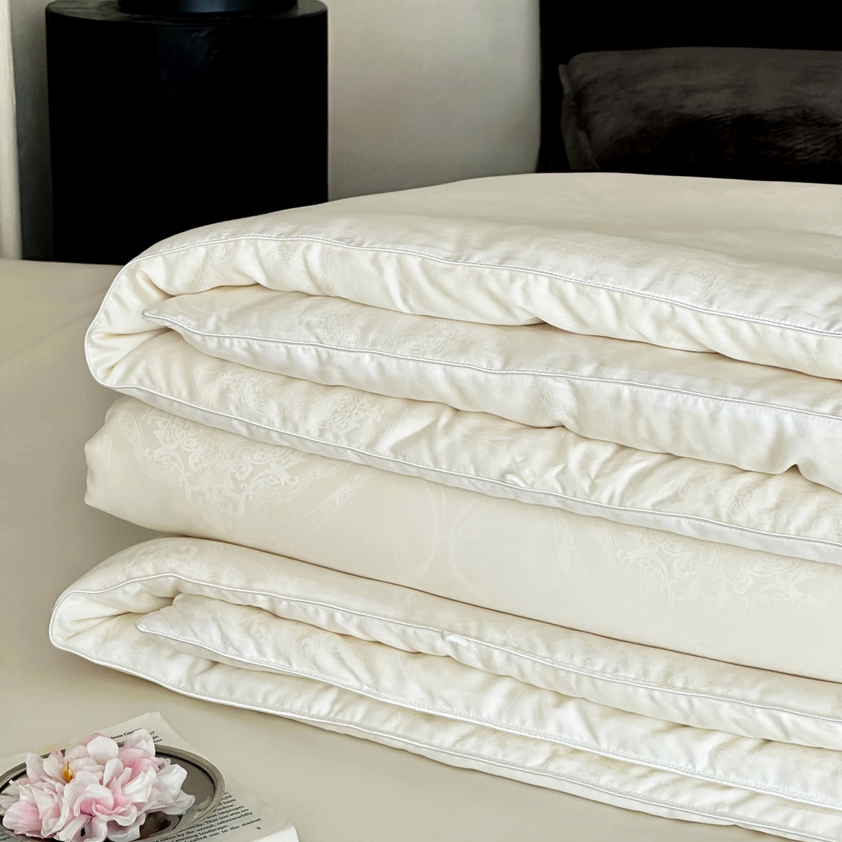 91家纺网 家纺一手货源 找家纺 【高奢养生】傲蕾睡梦森林蚕丝大豆养生被冬被大豆被蚕丝被春秋被天丝棉提花被子