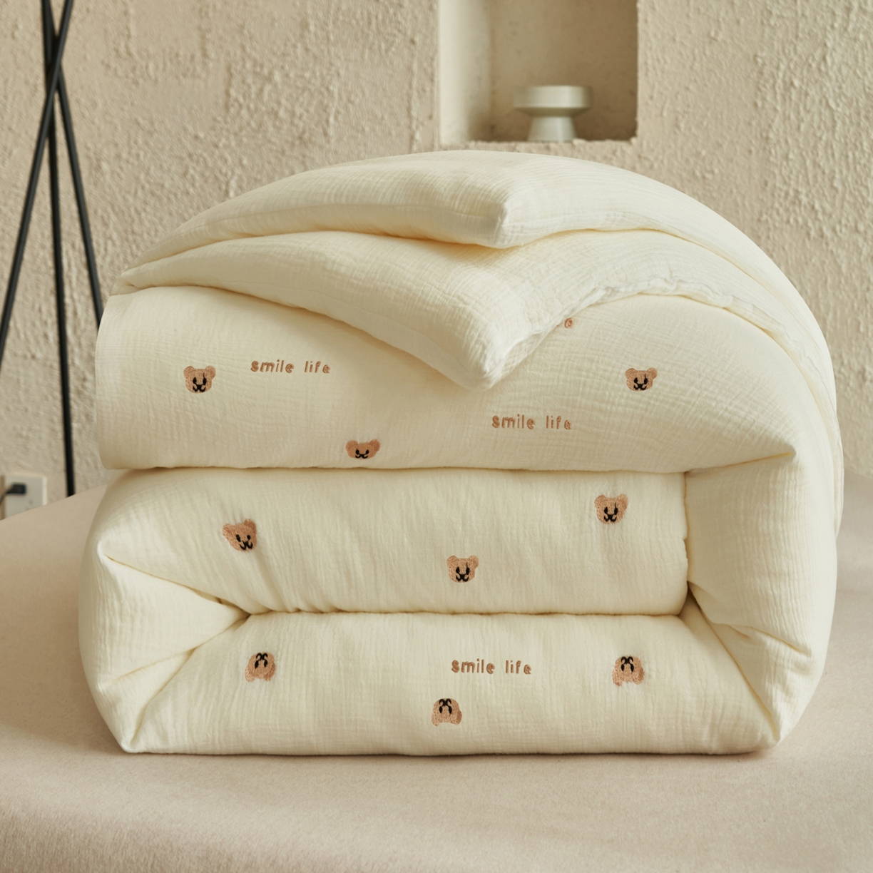 （总）子由家居 2025新款家居水洗小清新大豆被被子被芯