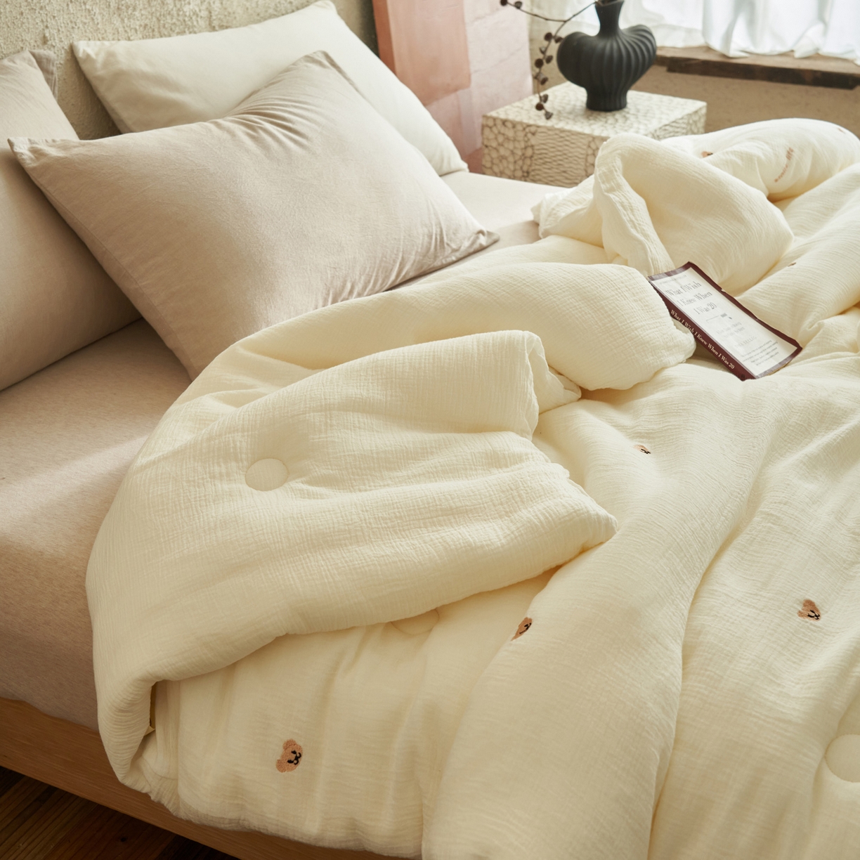 91家纺网 家纺一手货源 找家纺 （总）子由家居 2025新款家居水洗小清新大豆被被子被芯