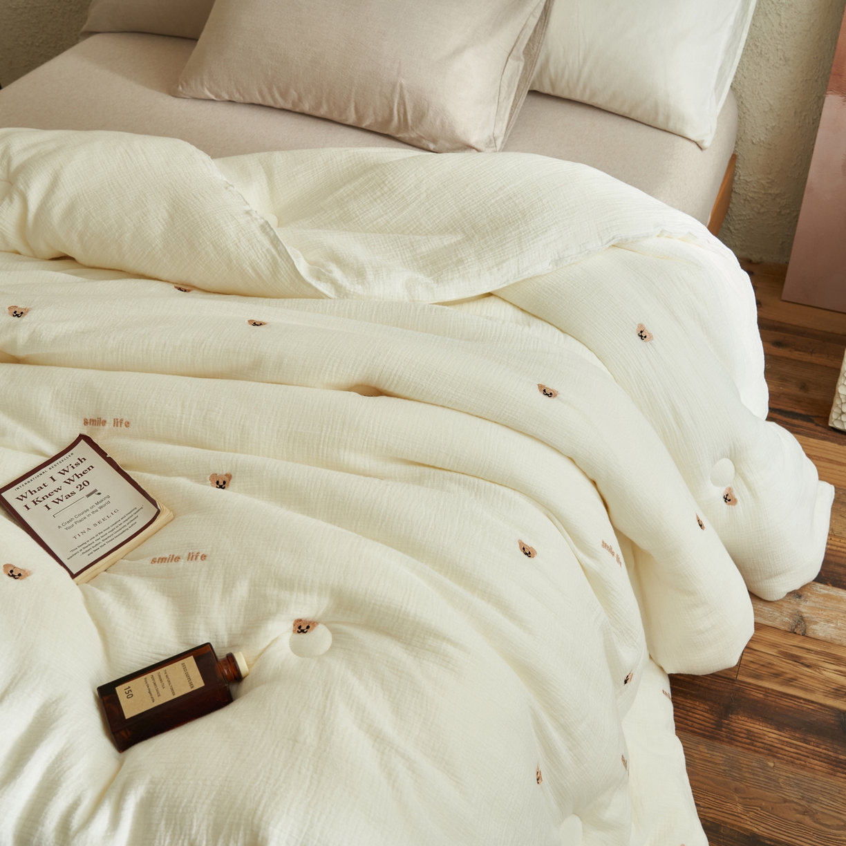 91家纺网 家纺一手货源 找家纺 （总）子由家居 2025新款家居水洗小清新大豆被被子被芯