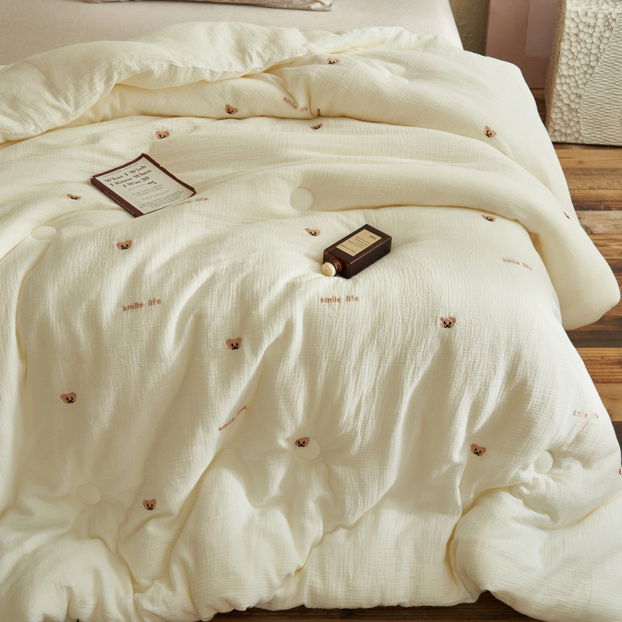 91家纺网 家纺一手货源 找家纺 （总）子由家居 2025新款家居水洗小清新大豆被被子被芯