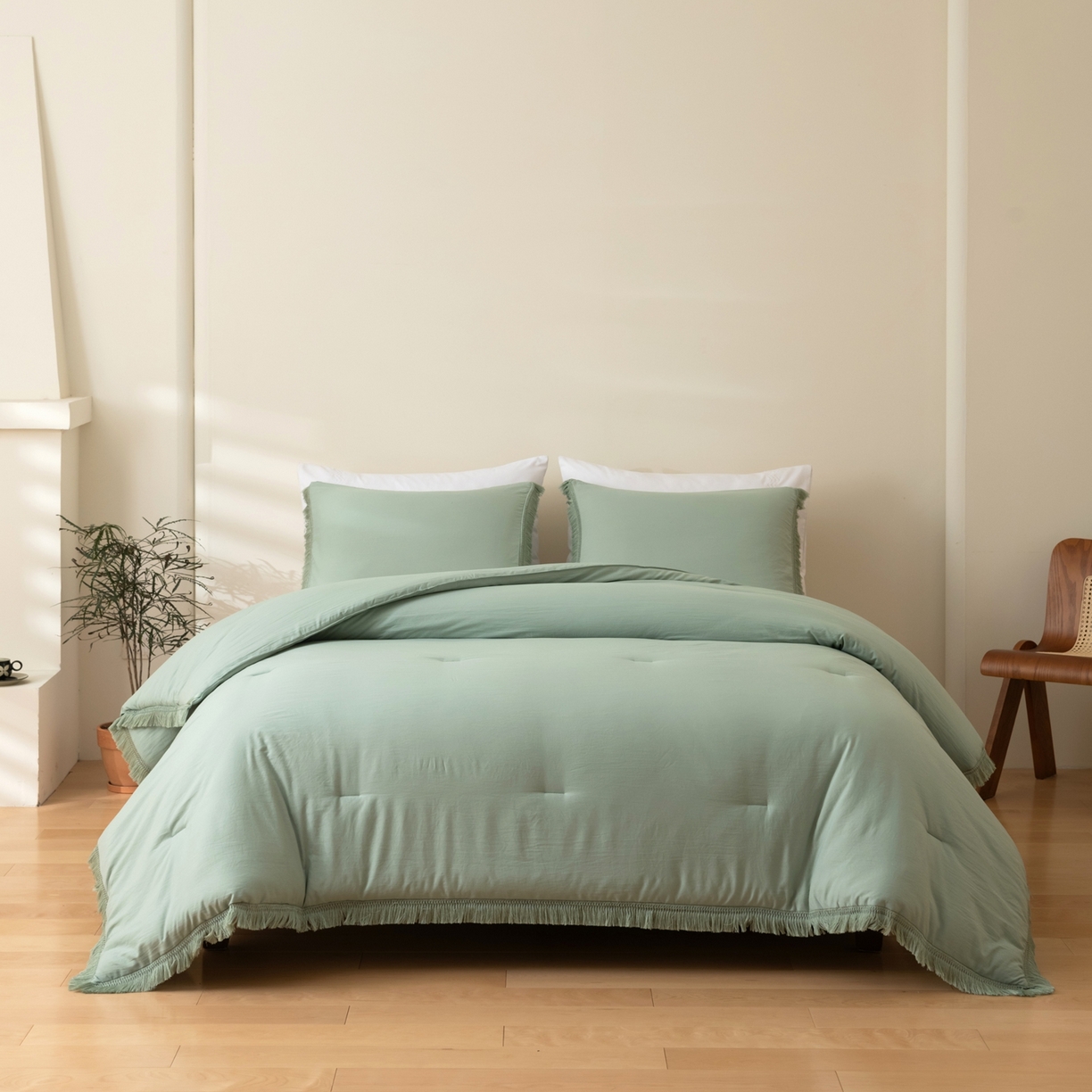 91家纺网 家纺一手货源 找家纺 （总）仲旺居家纺 2025新款跨境被芯-流苏系列【 如需定制 请联系商家】