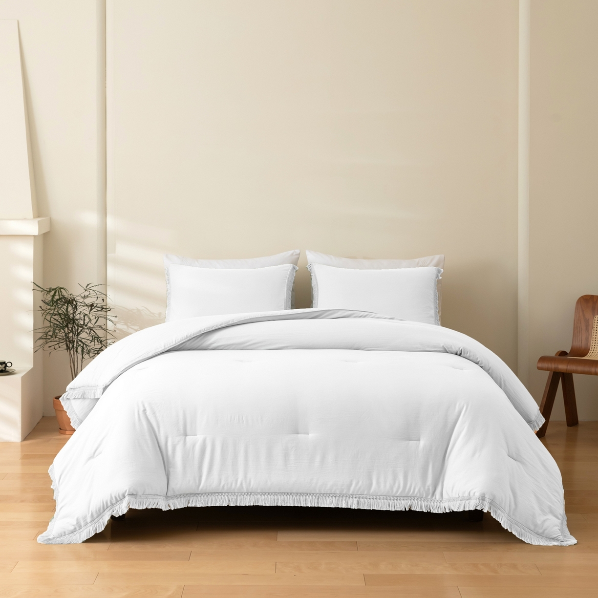 91家纺网 家纺一手货源 找家纺 （总）仲旺居家纺 2025新款跨境被芯-流苏系列【 如需定制 请联系商家】