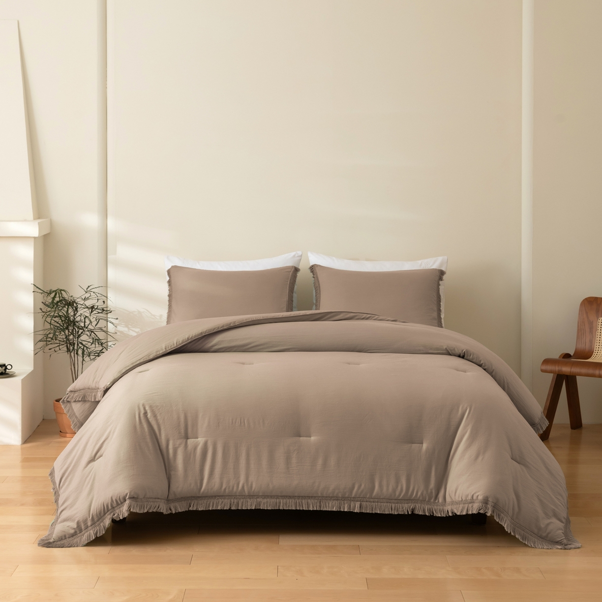 91家纺网 家纺一手货源 找家纺 （总）仲旺居家纺 2025新款跨境被芯-流苏系列【 如需定制 请联系商家】