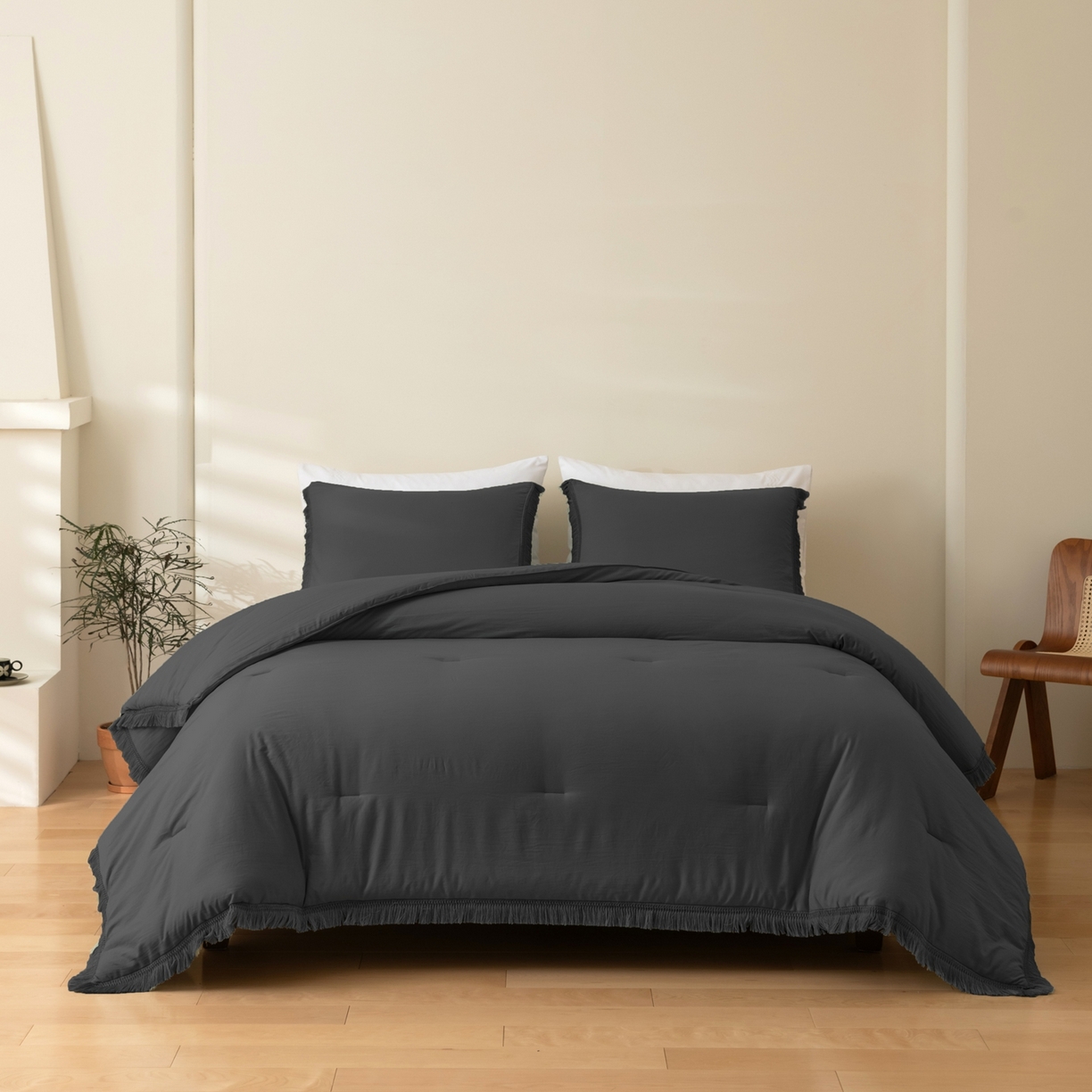 91家纺网 家纺一手货源 找家纺 （总）仲旺居家纺 2025新款跨境被芯-流苏系列【 如需定制 请联系商家】