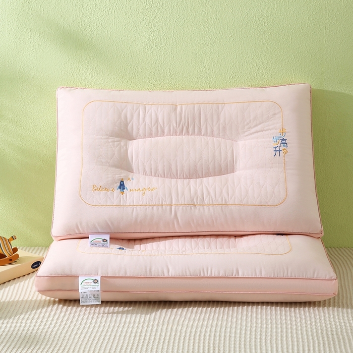 91家纺网 家纺一手货源 找家纺 万聚凯枕芯 2025新款步步高升枕枕头枕芯 步步高升枕-粉玉