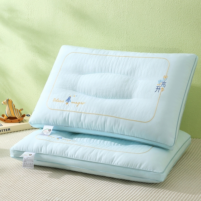 万聚凯枕芯 2025新款步步高升枕枕头枕芯 步步高升枕-晴空蓝