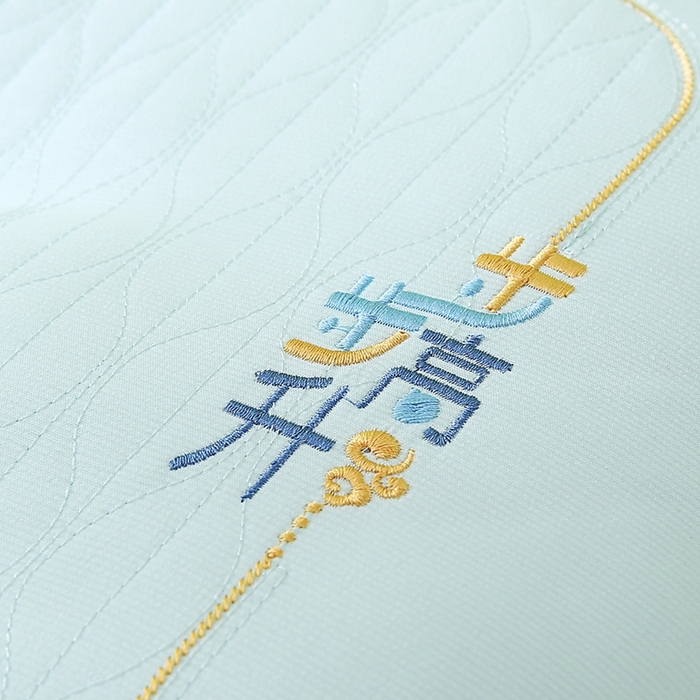 91家纺网 家纺一手货源 找家纺 万聚凯枕芯 2025新款步步高升枕枕头枕芯 步步高升枕-晴空蓝