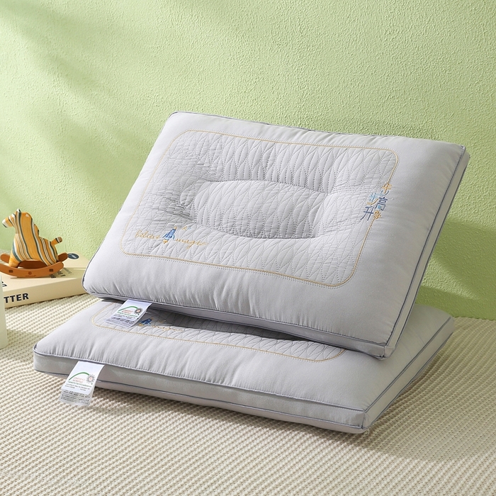 91家纺网 家纺一手货源 找家纺 万聚凯枕芯 2025新款步步高升枕枕头枕芯 步步高升枕-星灰