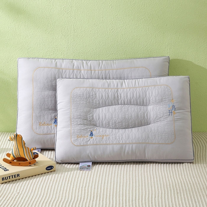 91家纺网 家纺一手货源 找家纺 万聚凯枕芯 2025新款步步高升枕枕头枕芯 步步高升枕-星灰