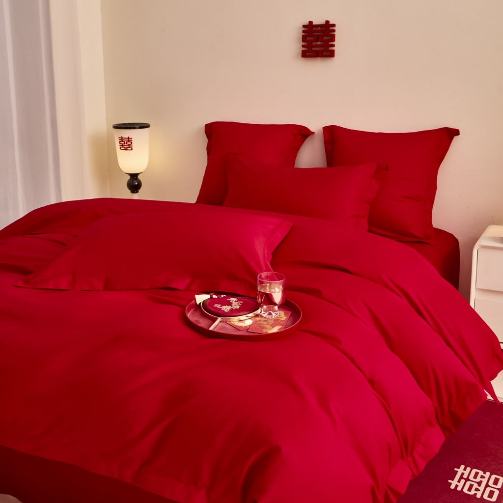 91家纺网 家纺一手货源 找家纺 （总）东方合美（原：皇家传奇） 2025新款婚庆长绒棉纯棉提花配件