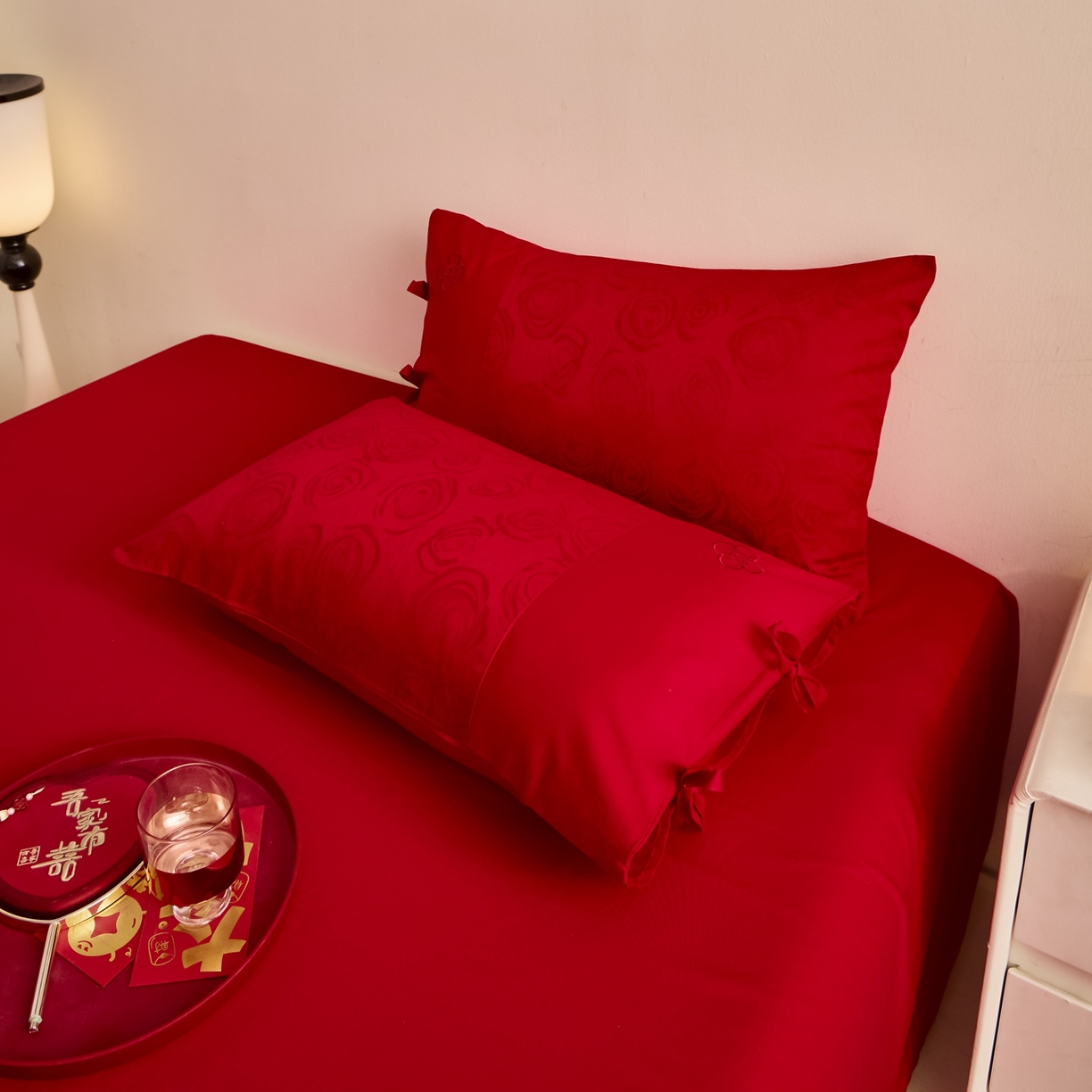 91家纺网 家纺一手货源 找家纺 （总）东方合美（原：皇家传奇） 2025新款婚庆长绒棉纯棉提花配件