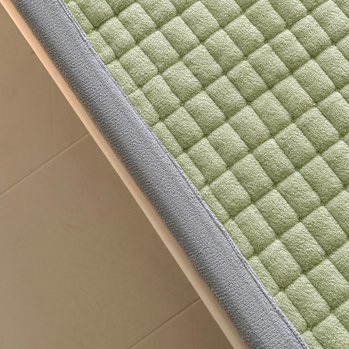 91家纺网 家纺一手货源 找家纺 梵朴 2025新款A类贴布绣牛奶绒夹棉床垫学生宿舍床褥垫子-好运熊系列 好运熊-绿