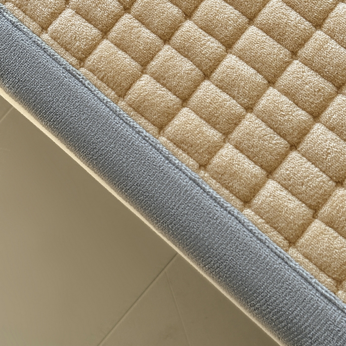 91家纺网 家纺一手货源 找家纺 梵朴 2025新款A类贴布绣牛奶绒夹棉床垫学生宿舍床褥垫子-好运熊系列 好运熊-咖