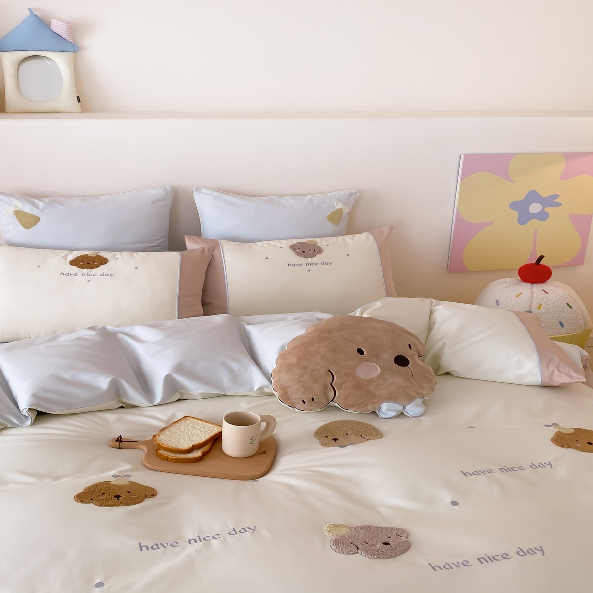 91家纺网 家纺一手货源 找家纺 （总）馨蕊家居 2025秋冬新品100支卡通高定系列棉卡通-奶糖（会员-20） 控价：328/388/408