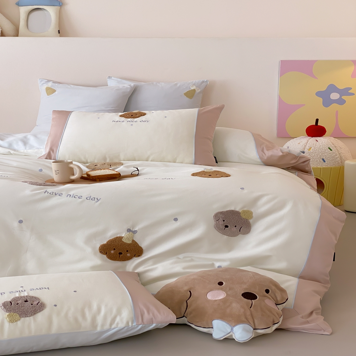 91家纺网 家纺一手货源 找家纺 （总）馨蕊家居 2025秋冬新品100支卡通高定系列棉卡通-奶糖（会员-20） 控价：328/388/408