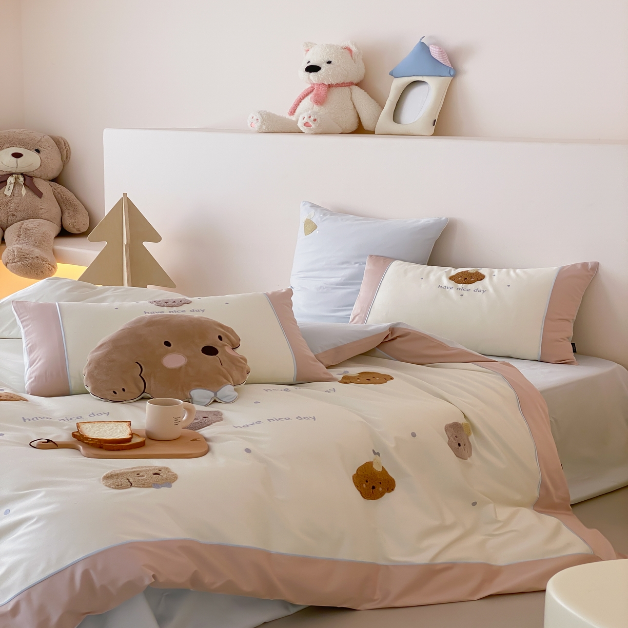 91家纺网 家纺一手货源 找家纺 （总）馨蕊家居 2025秋冬新品100支卡通高定系列棉卡通-奶糖（会员-20） 控价：328/388/408