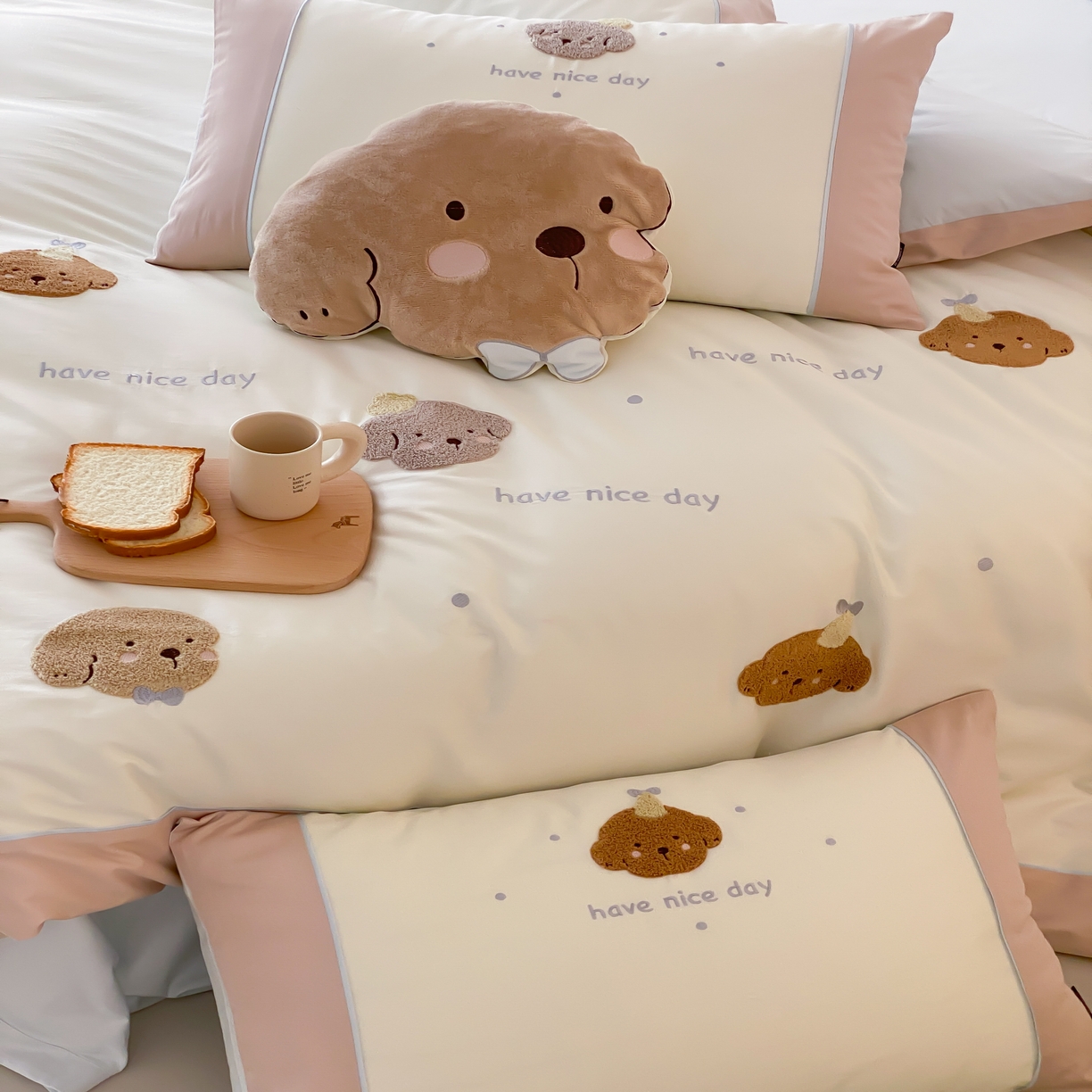 91家纺网 家纺一手货源 找家纺 （总）馨蕊家居 2025秋冬新品100支卡通高定系列棉卡通-奶糖（会员-20） 控价：328/388/408