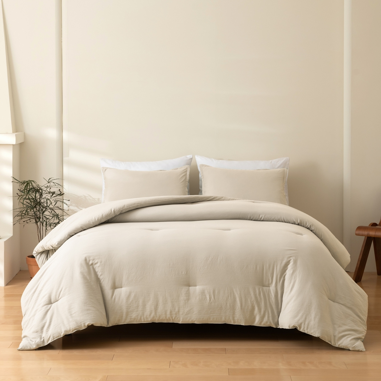 91家纺网 家纺一手货源 找家纺 （总）仲旺居家纺 2025新款跨境被芯-纯色系列【如需定制 请联系商家】