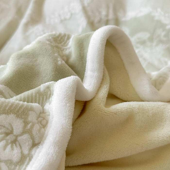 91家纺网 家纺一手货源 找家纺 亿品家纺 2025新款八斤立体雕花牛奶绒四件套 北欧经典【绿】