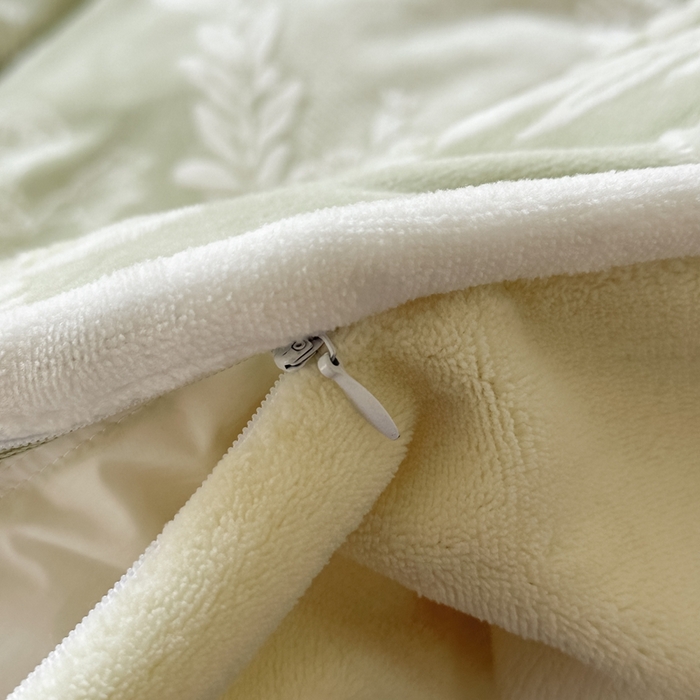 91家纺网 家纺一手货源 找家纺 亿品家纺 2025新款八斤立体雕花牛奶绒四件套 北欧经典【绿】