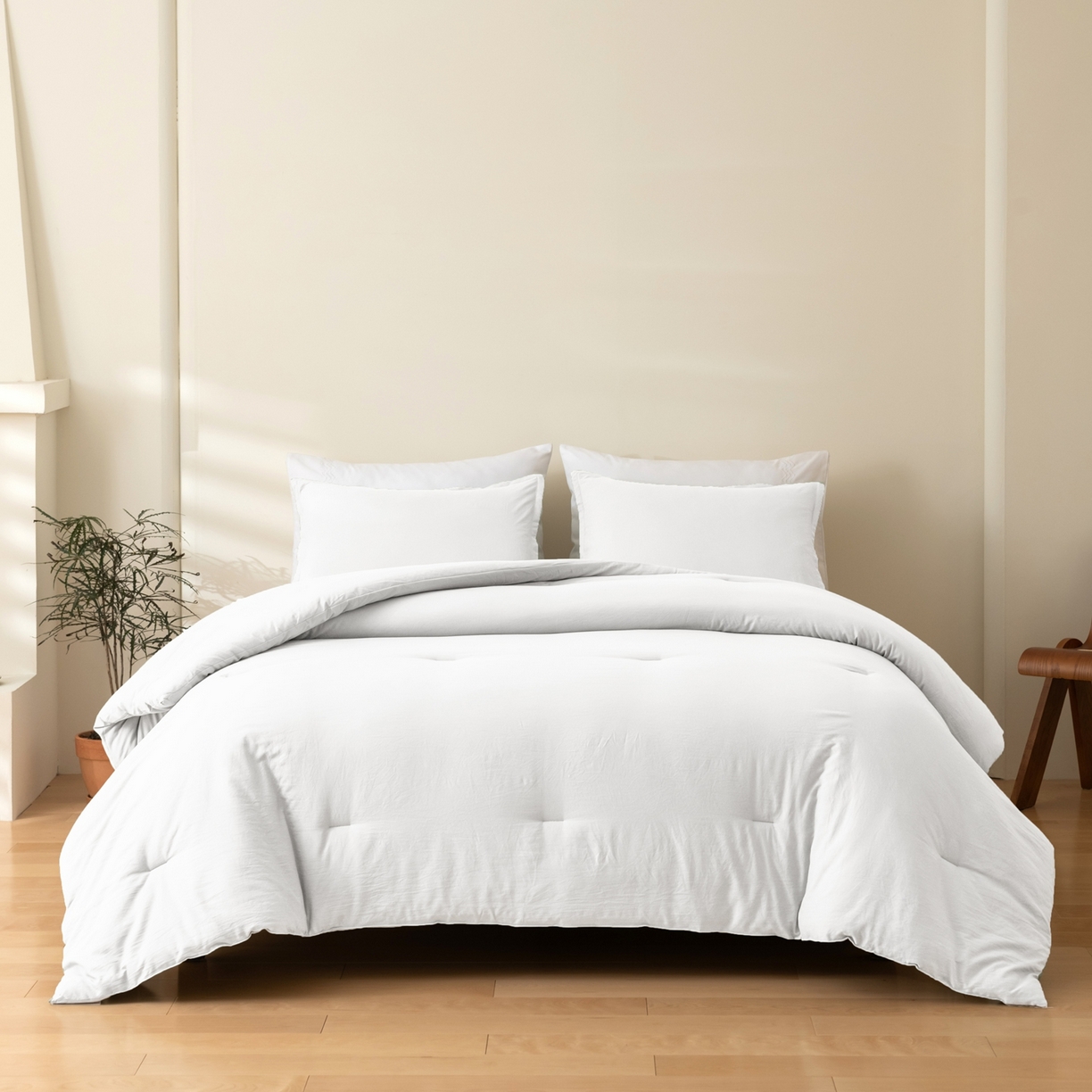 91家纺网 家纺一手货源 找家纺 （总）仲旺居家纺 2025新款跨境被芯-纯色系列【如需定制 请联系商家】