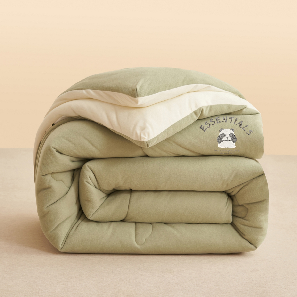 91家纺网 家纺一手货源 找家纺 子由家居 2025新款针织德绒猫猫大豆冬被被子被芯 猫猫被-奶杏