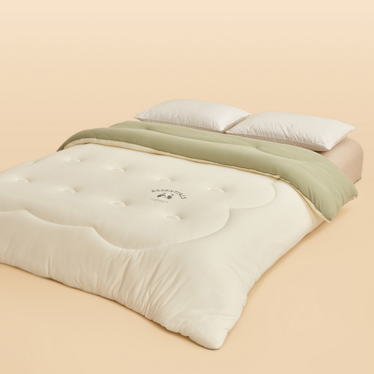 91家纺网 家纺一手货源 找家纺 子由家居 2025新款针织德绒猫猫大豆冬被被子被芯 猫猫被-奶杏