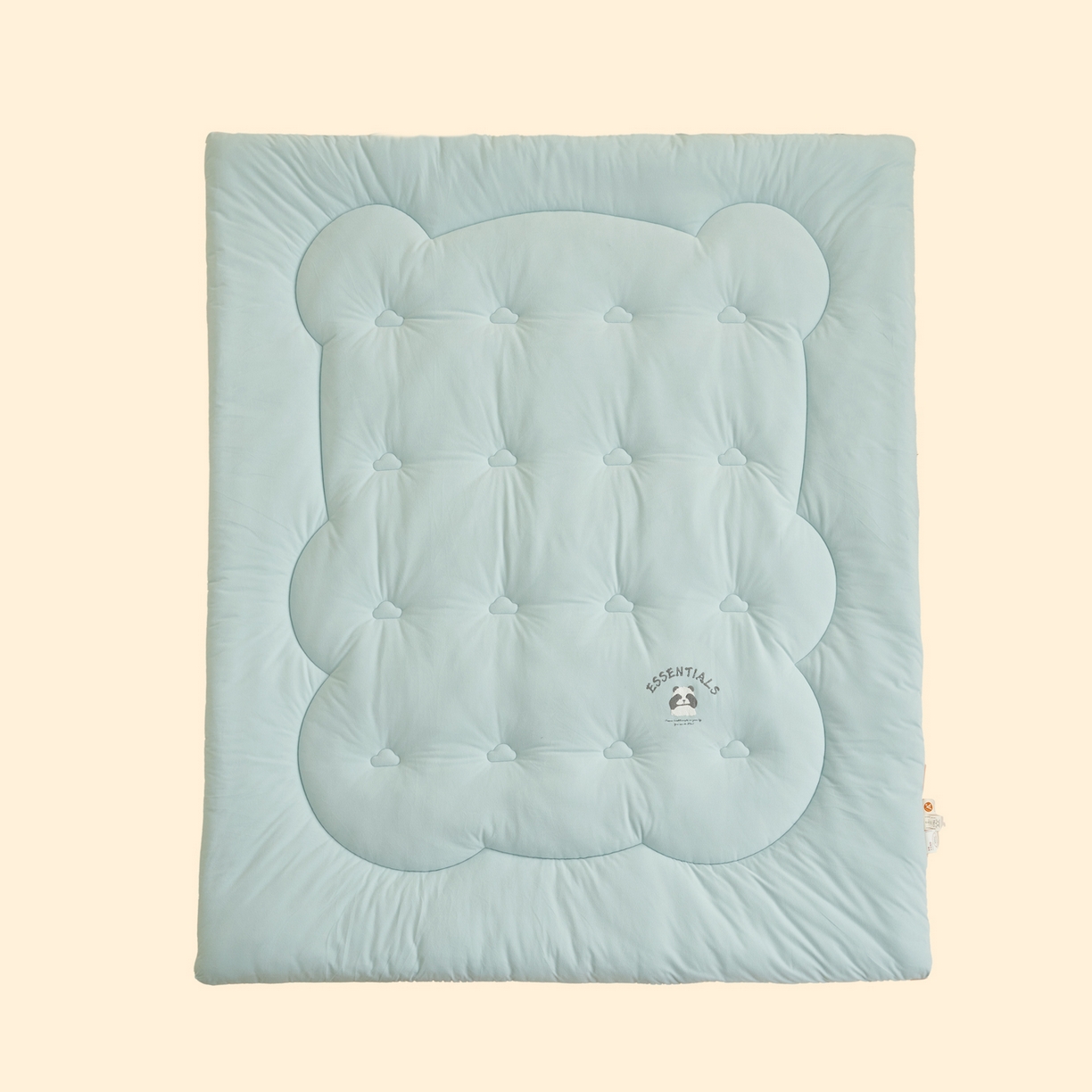 91家纺网 家纺一手货源 找家纺 子由家居 2025新款针织德绒猫猫大豆冬被被子被芯 猫猫被-浅绿